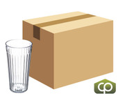 Carlisle 20 oz Clear Fluted Plastic Tumbler (72/Case) - Durable Material - Chicken Pieces