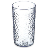 Carlisle 16 oz Clear Pebbled Plastic Tumbler (24/Case) - Durable Material - Chicken Pieces