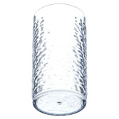 Carlisle 16 oz Clear Pebbled Plastic Tumbler (24/Case) - Durable Material - Chicken Pieces