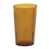 Cambro 7 4/5 oz Amber Textured Plastic Tumbler (24/Case) - Durable Design - Chicken Pieces