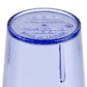 GET 8 oz Blue Textured Plastic Tumbler (72/Case) - Durable, Stackable Design