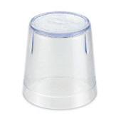 GET 10 oz Clear Textured Plastic Juice Tumbler (72/Case) - Durable SAN Material - Chicken Pieces