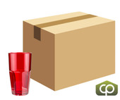 GET 22 oz Red Plastic Tumbler (72/Case) - Stackable Design for Space Efficiency - Chicken Pieces