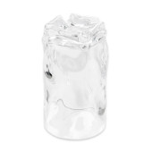 GET 16 oz Clear Plastic Tumbler (24/Case) - Stylish and Durable SAN Material - Chicken Pieces
