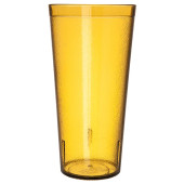 Carlisle 24 oz Amber Textured Plastic Tumbler (72/Case) - Durable SAN Material - Chicken Pieces