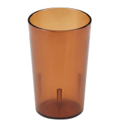 Cambro 9 4/5 oz Amber Textured Plastic Tumbler (24/Case) - Impact-Resistant - Chicken Pieces