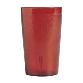 Cambro 9 4/5 oz Ruby Red Textured Plastic Tumbler (24/Case) - Impact-Resistant - Chicken Pieces