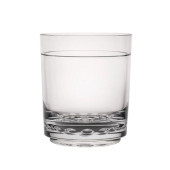 Steelite 12 oz Diamond Tumbler - Plastic, Clear (24/Case) - Polycrystal Design - Chicken Pieces