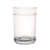 Steelite 16 oz Diamond Pint Glass - Plastic, Clear (24/Case) - Aspen Design - Chicken Pieces