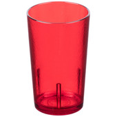 Cambro 12 oz Ruby Red Crackled Plastic Tumbler (36/Case) -  Break Resistant - Chicken Pieces