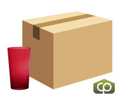 Cambro 12 oz Ruby Red Crackled Plastic Tumbler (36/Case) -  Break Resistant - Chicken Pieces