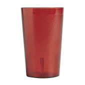 Cambro 9 7/10 oz Ruby Red Textured Plastic Tumbler (24/Case) - Impact-Resistant - Chicken Pieces