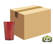 Cambro 9 7/10 oz Ruby Red Textured Plastic Tumbler (24/Case) - Impact-Resistant - Chicken Pieces