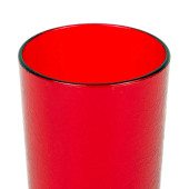 Cambro 16 oz Ruby Red Crackled Plastic Tumbler (36/Case) - SAN Material - Chicken Pieces