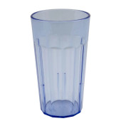 Cambro 12 3/5 oz Slate Blue Fluted Plastic Tumbler (36/Case) - SAN Material - Chicken Pieces