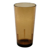 Cambro 16 oz Light Amber Crackled Plastic Tumbler (36/Case) -Durable Material - Chicken Pieces