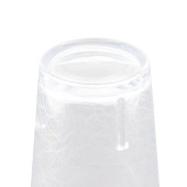 Cambro 8 oz Clear Crackled Plastic Tumbler (36/Case) - Durable SAN Plastic - Chicken Pieces