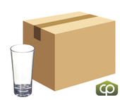 Carlisle 14 oz Clear Plastic Tumbler (24/Case) - Shatterproof SAN Construction - Chicken Pieces