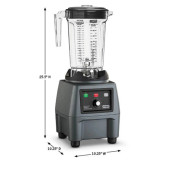 Waring User-Friendly Countertop Food Blender - Tritan Container - Chicken Pieces