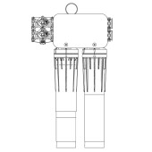 Ice-O-Matic IFQ2-XL Water Filter Manifold for 1400-2400 lb/24hrs Ice Machines - Chicken Pieces