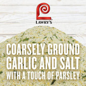 Lawry's 28 oz. Garlic Salt with Parsley, Coarse Grind (6/Case) - Exciting Salt - Chicken Pieces