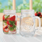 Libbey 97085 16 1/2 oz County Fair Drinking Jar, Clear Glass 12/Case - Chicken Pieces