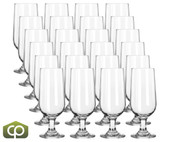 Libbey 3728 12 oz Embassy Beer Glass, Footed Stemware, Safedge Rim, 24/Case - Chicken Pieces