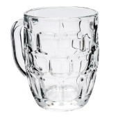 Libbey 5355 19 1/4 oz Dimple Stein Beer Mug with Textured Surface (24/Case) - Chicken Pieces