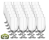 Libbey 3730 14 oz Embassy® Footed Beer Glass - Safedge Rim Guarantee (24/Case) - Chicken Pieces