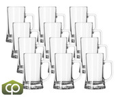 Libbey 2329SA450 17 1/2 oz Maxim Mug - Heavy Base, Clear Glass (12/Case) - Chicken Pieces