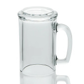 Libbey 5011 15 oz Clear Glass Handled Mug - Durable, Heavy Base (12/Case) - Chicken Pieces