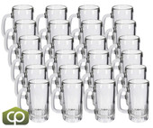 Libbey 5309 12 oz Mug with Handle - Insulated Glass, Textured Pattern (24/Case) - Chicken Pieces