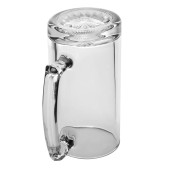 Libbey 5272 25 oz Sport Mug - Thick Clear Glass, Large Capacity (12/Case) - Chicken Pieces