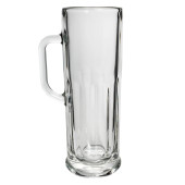 Libbey 5001 21 oz Frankfurt Mug - Tall Glass, Paneled Design (12/Case) - Chicken Pieces