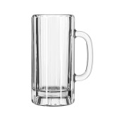 Libbey 5327 22 oz Glass Paneled Mug - Classic Design (12/Case) - Chicken Pieces