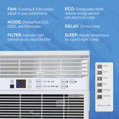 Denali Aire® 23,500 BTU 230-Volt Window Air Conditioner - Powerful Cooling - Chicken Pieces