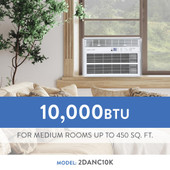 Denali Aire® 10,000 BTU 115-Volt Window Air Conditioner - Efficient Cooling - Chicken Pieces