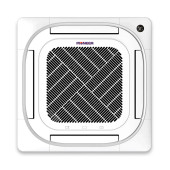 Pioneer® 24,000 BTU 21.5 SEER2 8-Way Slim Cassette Mini-Split Air Conditioner Heat Pump System Full Set 230V - Chicken Pieces