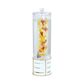 Cal-Mil Flavorful 3 gal Beverage Dispenser w/ Infusion Chamber, White Metal Base - Chicken Pieces