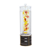 Cal-Mil Stylish 3 gal Beverage Dispenser w/ Infusion Chamber - Black Metal Base - Chicken Pieces
