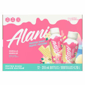 Alani Nu Protein Shake Vanilla 355mL, 12-count - Delicious & Nutrient-Rich Boost - Chicken Pieces