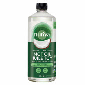 Nutiva Certified Organic MCT Oil, 1.18L - Pure and Concentrated Medium - Chicken Pieces