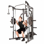 Marcy Combo Smith Cage Machine with Workout Bench and Weight Bar - Chicken Pieces