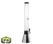 Beer Tubes 100 oz. Tall Metal Conic Beer Tower - Ideal for Bars and Restaurants - Chicken Pieces