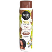 Salon Line SOS Curls Coconut Shampoo (12/Case) 300ml - Nourishing Care for Hair - Chicken Pieces