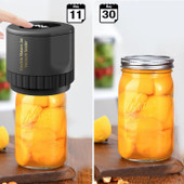 Electric Cordless Mason Jar Vacuum Sealer Kit for Wide-Mouth & Regular-Mouth Mason Jars