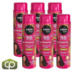 Salon Line SOS Cachos Shampoo + Poderosos (6/Case) 300ml - Intensive Cleanser - Chicken Pieces