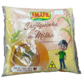 AMAFIL Corn Canjiquinha 10-CASE - 500g Each | Traditional Brazilian Corn Grits - Chicken Pieces