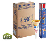  JOY #1 Pointed Bottom Jacketed Cake Ice Cream Cone Dispenser Pack - 1056/Case (24cases/PALLET)- TOTAL 25344 CONES 