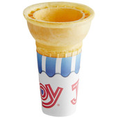 JOY #80 Flat Bottom Jacketed Cake Cone - 320/Case (24 cases/PALLET)- TOTAL 25344 CONES - Chicken Pieces